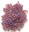 200 4mm Lustre Amethyst AB Round Glass Beads